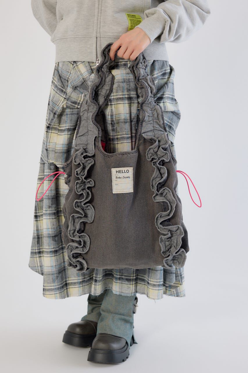 RODEO CROWNS「デニムフリルギャザーバッグ」|その他|