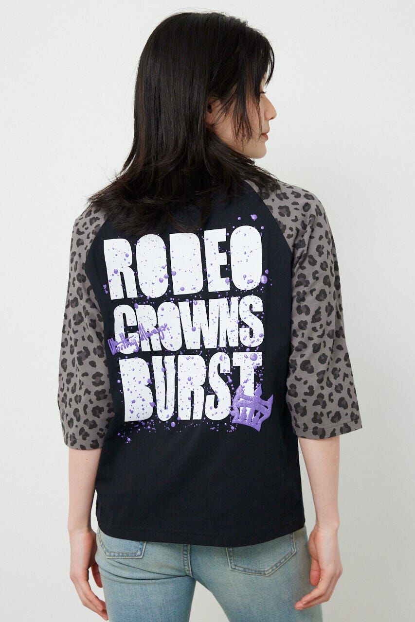 RODEO CROWNS「Ink Logo ラグランTシャツ」|Tシャツ・カットソー|柄BLK5