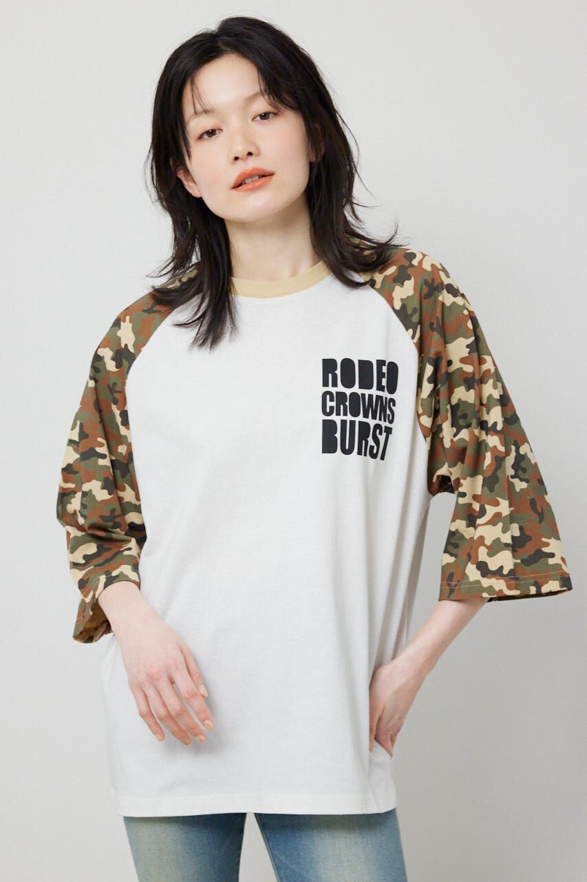RODEO CROWNS「Ink Logo ラグランTシャツ」|Tシャツ・カットソー|