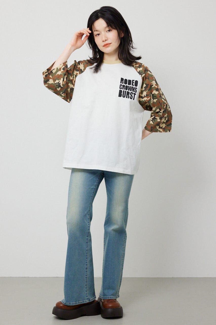 RODEO CROWNS「Ink Logo ラグランTシャツ」|Tシャツ・カットソー|