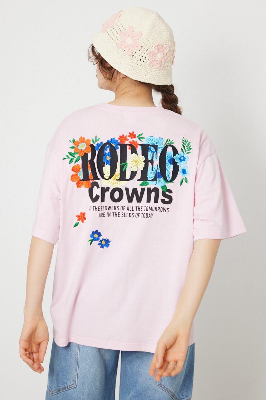 RODEO CROWNS「Flower Bloom Embroidery Tシャツ」|Tシャツ・カットソー|