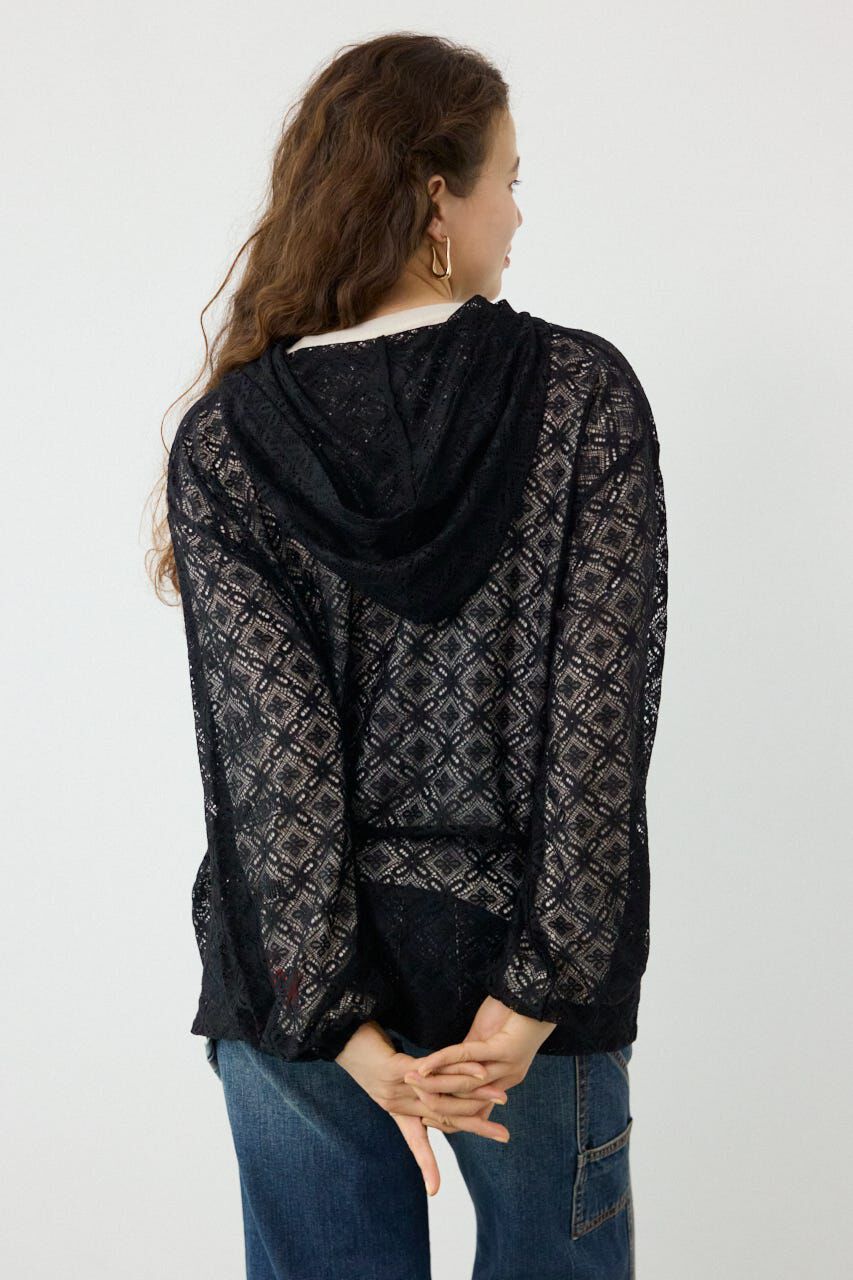 RODEO CROWNS「メッシュフーディカーディガン」|カーディガン|