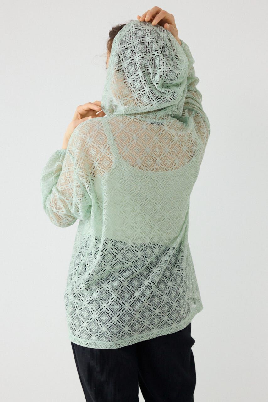 RODEO CROWNS「メッシュフーディカーディガン」|カーディガン|