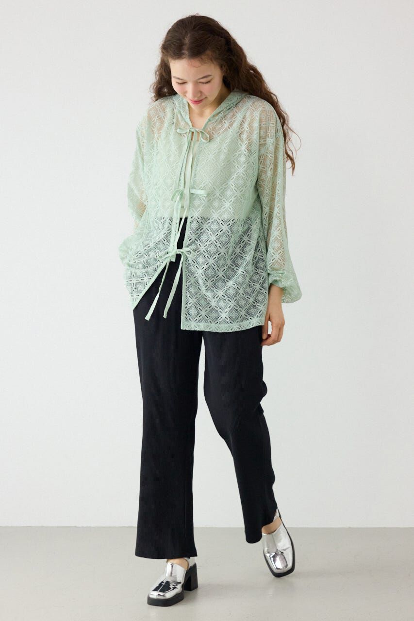 RODEO CROWNS「メッシュフーディカーディガン」|カーディガン|