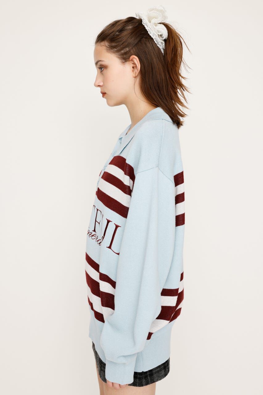 SLY「FRONT LOGO POLO トップス」|ニット・セーター|