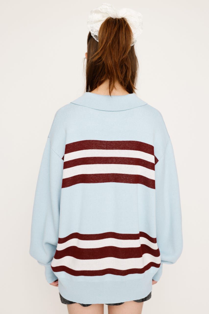 SLY「FRONT LOGO POLO トップス」|ニット・セーター|