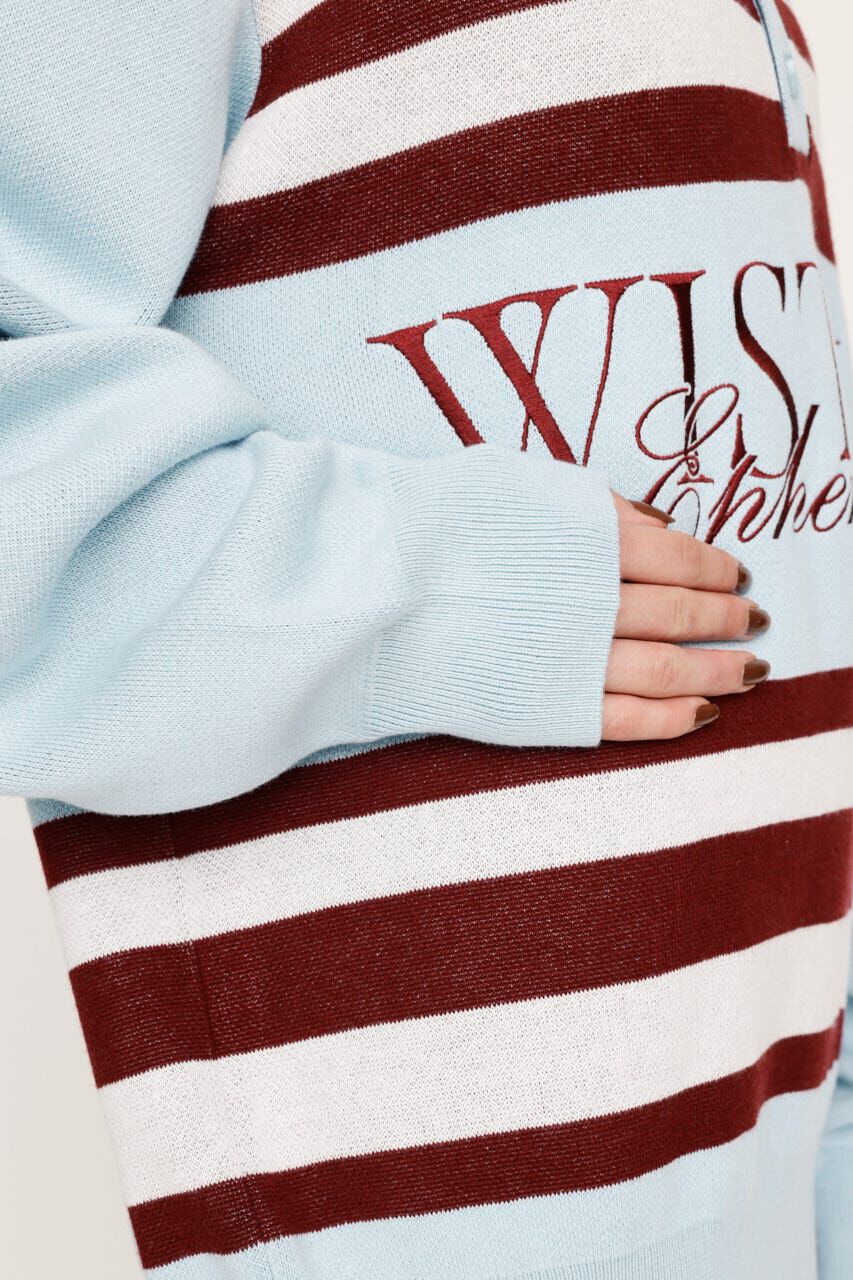 SLY「FRONT LOGO POLO トップス」|ニット・セーター|