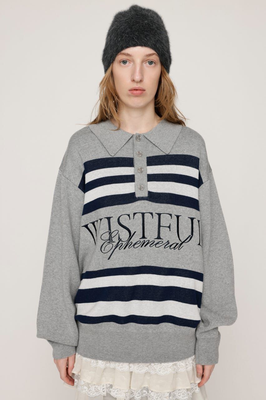 SLY「FRONT LOGO POLO トップス」|ニット・セーター|