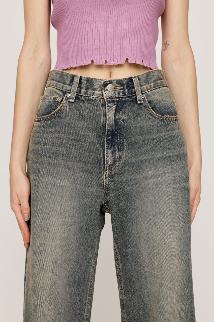 SLY「L／W WIDE FLARE パンツ」|デニム|