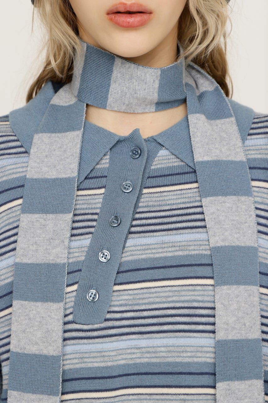 SLY「HG KNIT ASYMMETRY トップス」|ニット・セーター|