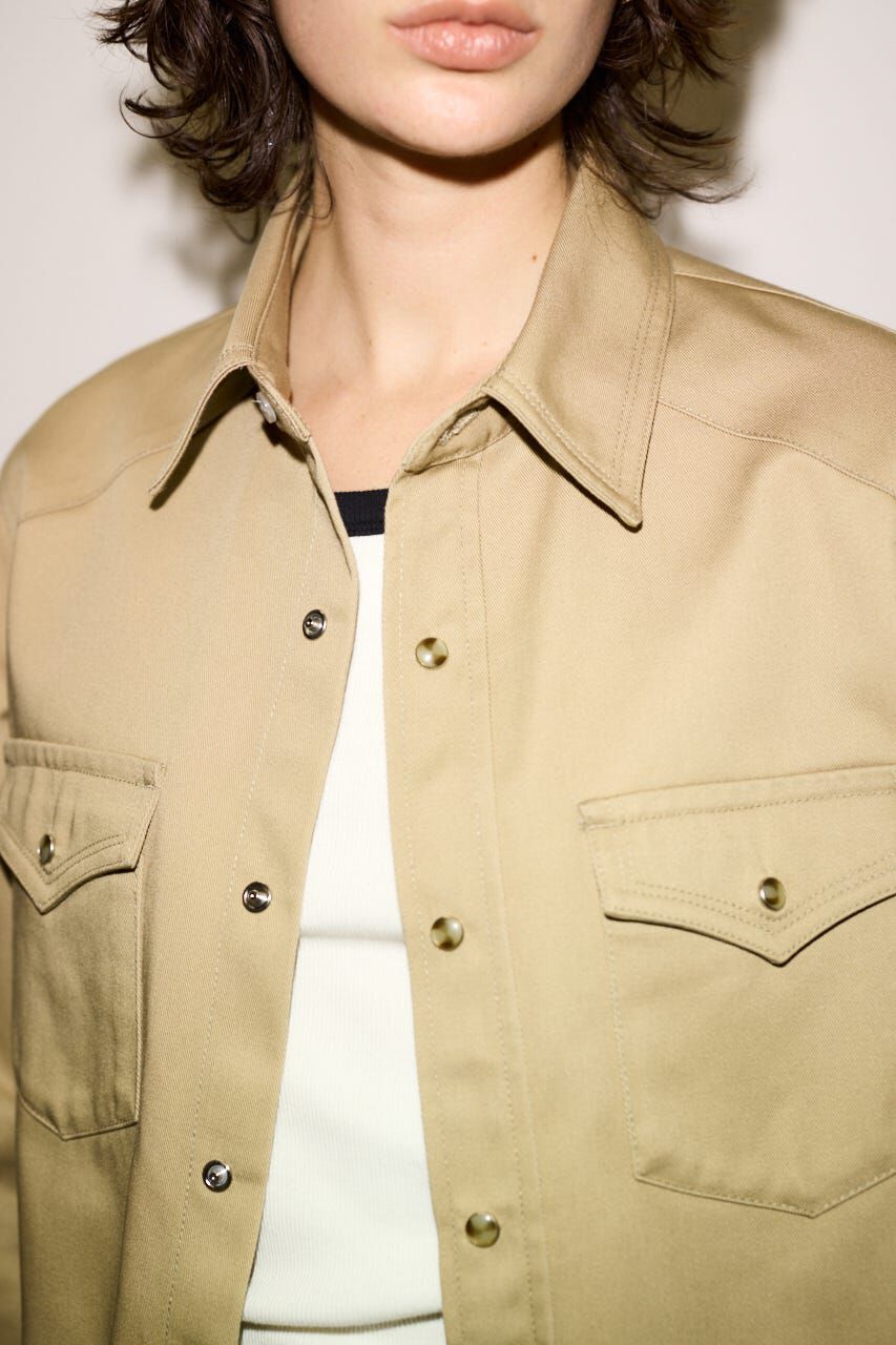 SLY「PK LONG SLEEVE TWILL シャツ」|シャツ・ブラウス|