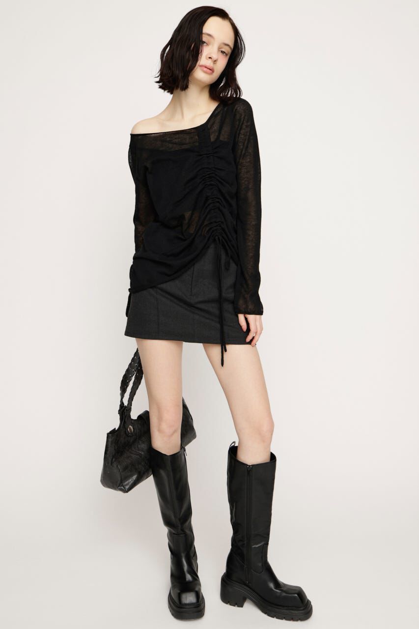 SLY「SHEER KNIT トップス」|ニット・セーター|