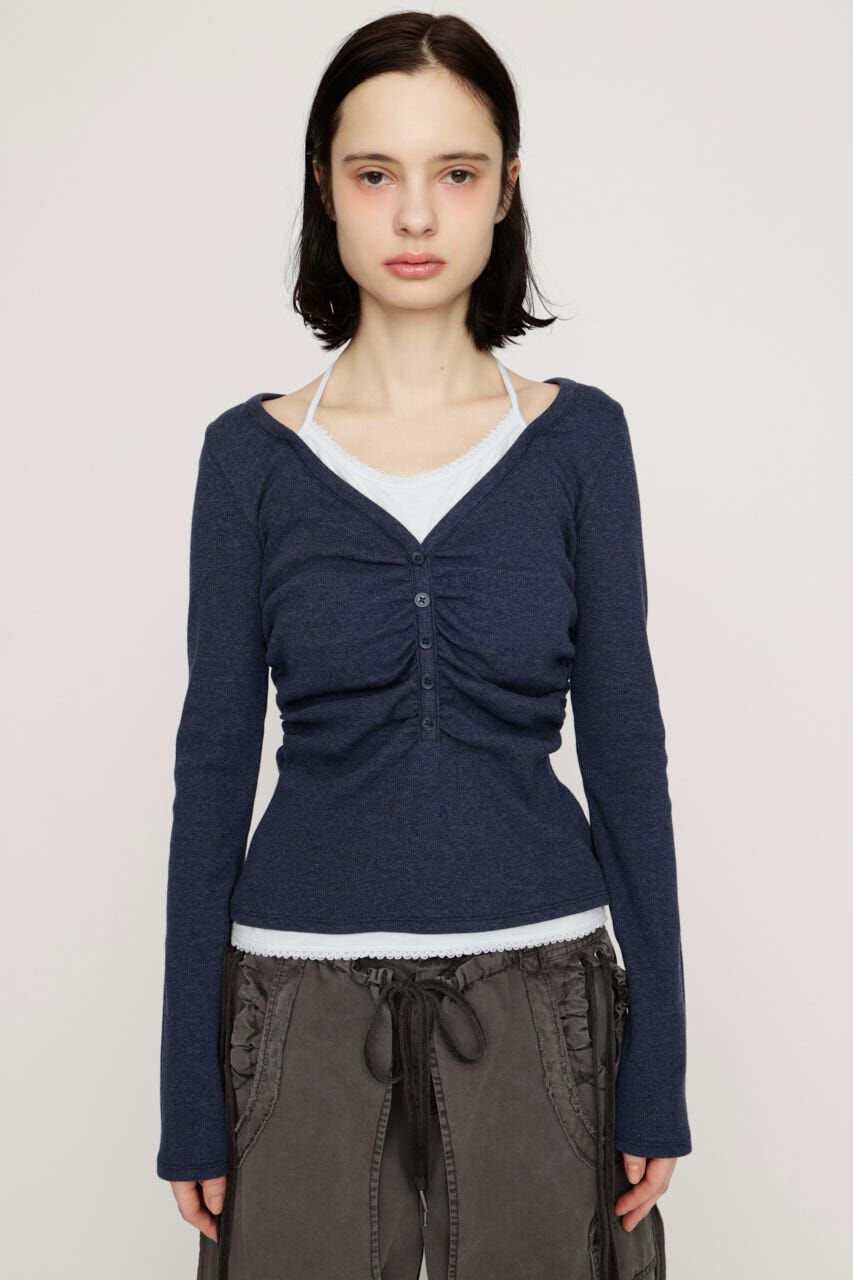 SLY「LAYERED LIKE CUT トップス」|Tシャツ・カットソー|