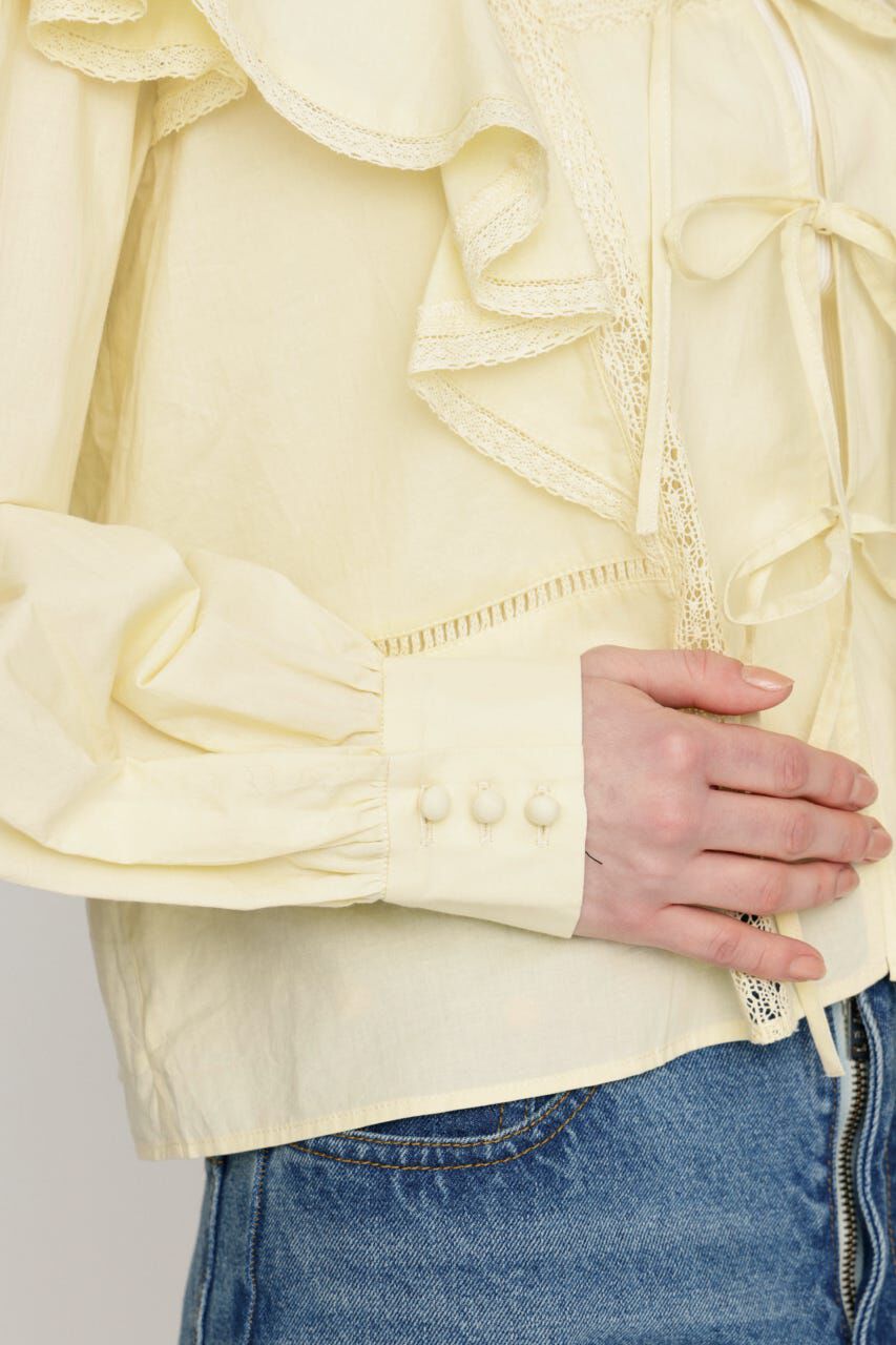 SLY「2WAY RIBBON FRILL LACE トップス」|シャツ・ブラウス|