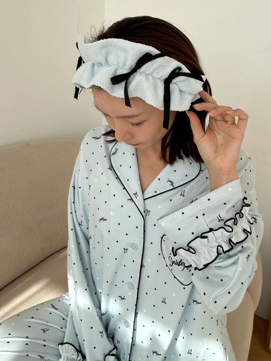 SNIDEL HOME「【Milcrea】フリルリボンニットヘアバンド」|その他|