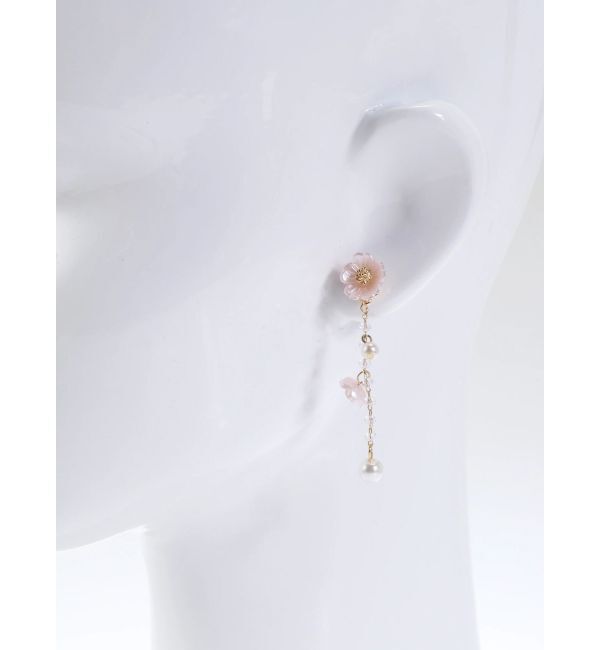 RESEXXY「ポイントフラワーパールピアス」|ピアス|