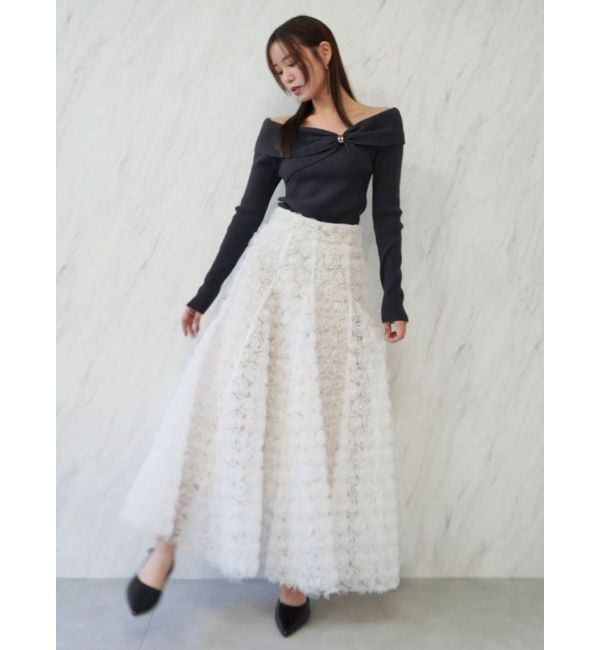 dazzlin「ツイストパーツニットトップス」|ニット・セーター|