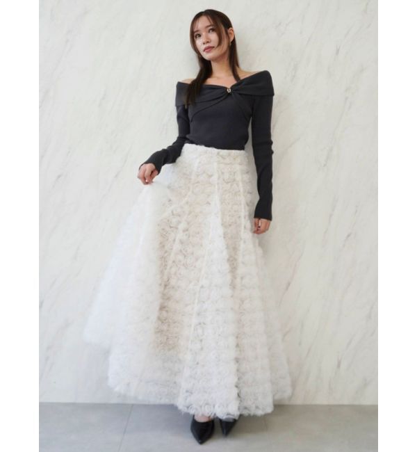 dazzlin「ツイストパーツニットトップス」|ニット・セーター|