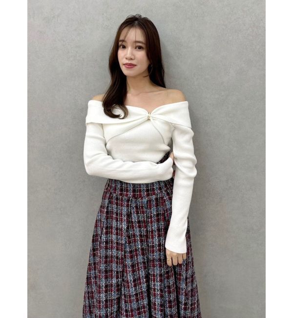 dazzlin「ツイストパーツニットトップス」|ニット・セーター|