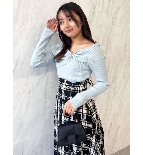 dazzlin「ツイストパーツニットトップス」|ニット・セーター|