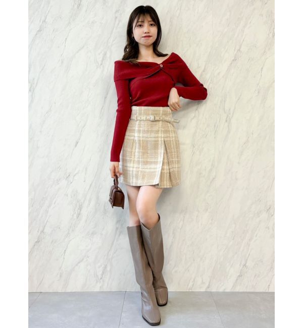 dazzlin「ツイストパーツニットトップス」|ニット・セーター|