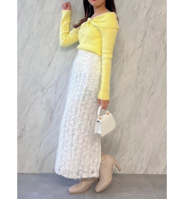 dazzlin「ツイストパーツニットトップス」|ニット・セーター|