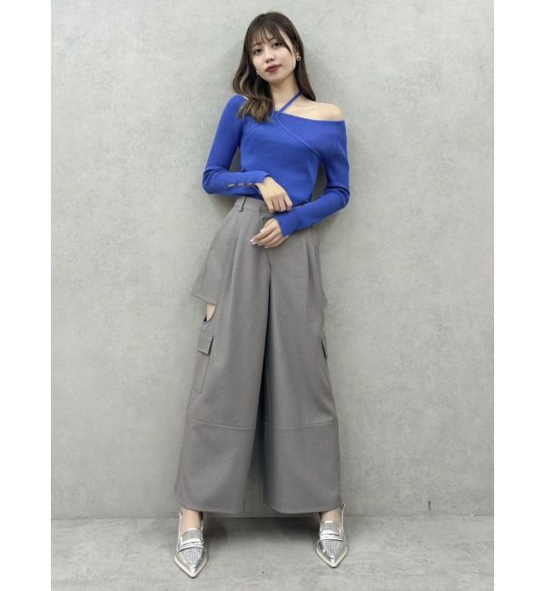 dazzlin「レイヤードオフショルバックリボンニット」|ニット・セーター|