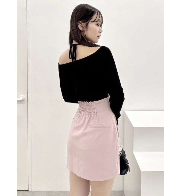 dazzlin「レイヤードオフショルバックリボンニット」|ニット・セーター|