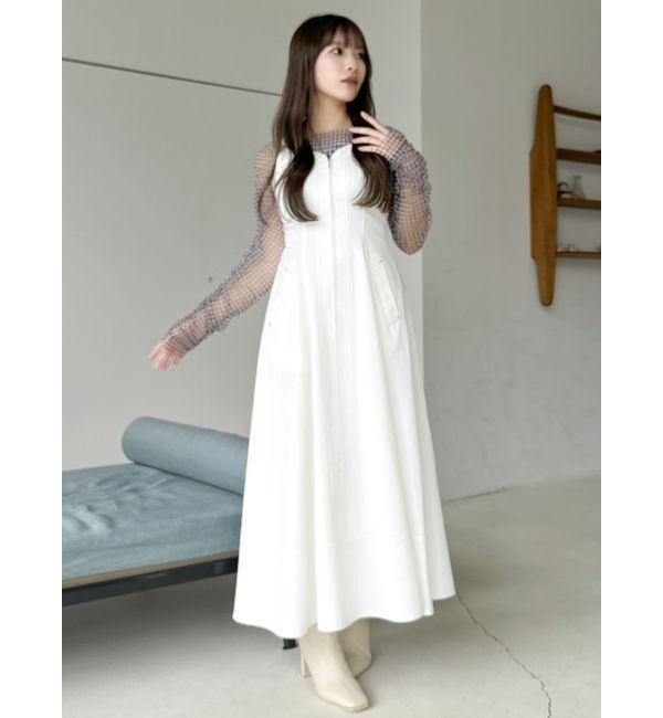 dazzlin「ワンショルギャザーシアートップス」|Tシャツ・カットソー|