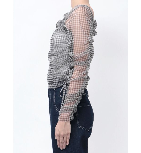 dazzlin「ワンショルギャザーシアートップス」|Tシャツ・カットソー|