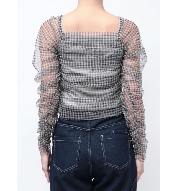 dazzlin「ワンショルギャザーシアートップス」|Tシャツ・カットソー|