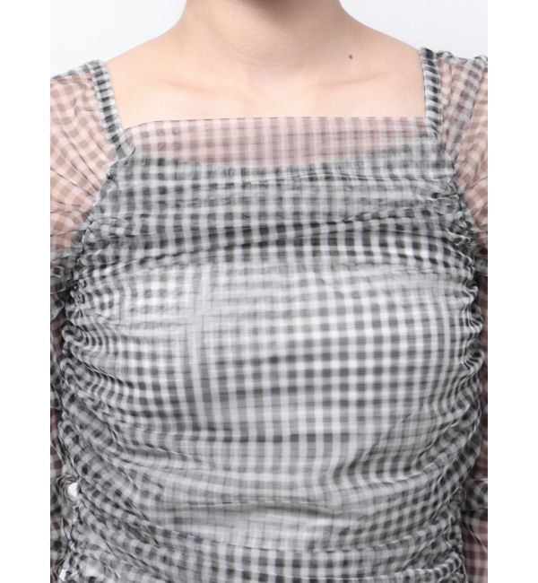 dazzlin「ワンショルギャザーシアートップス」|Tシャツ・カットソー|