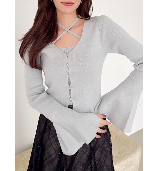 dazzlin「【20周年記念復刻！】カーデタイトトップス」|ニット・セーター|