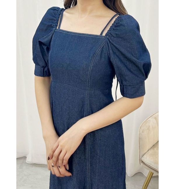 MERCURYDUO「デニムマーメイドマルチWAYワンピース」|ワンピース|