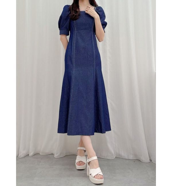 MERCURYDUO「デニムマーメイドマルチWAYワンピース」|ワンピース|インディゴ