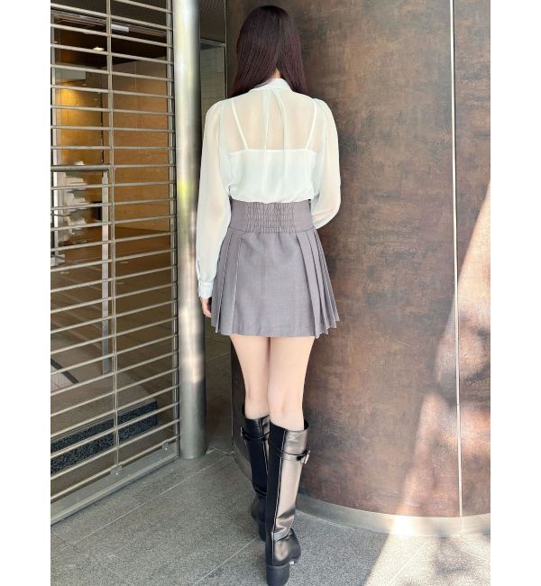 MERCURYDUO「プリーツミニスカパン」|スカート|