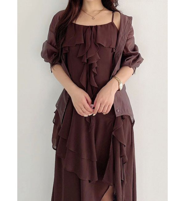 MERCURYDUO「ガーターデザインシャツ」|シャツ・ブラウス|