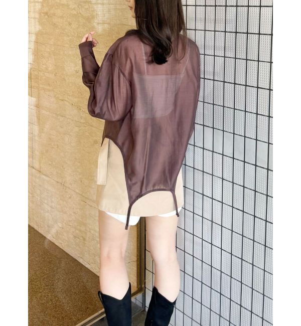 MERCURYDUO「ガーターデザインシャツ」|シャツ・ブラウス|