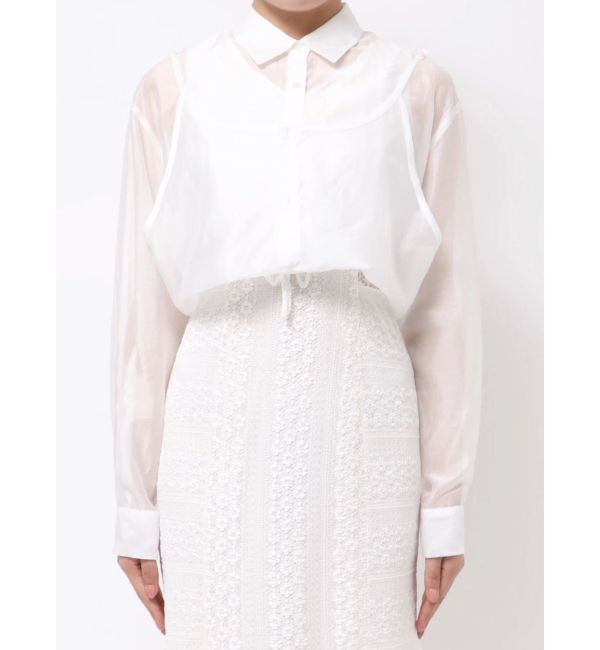 MERCURYDUO「ガーターデザインシャツ」|シャツ・ブラウス|