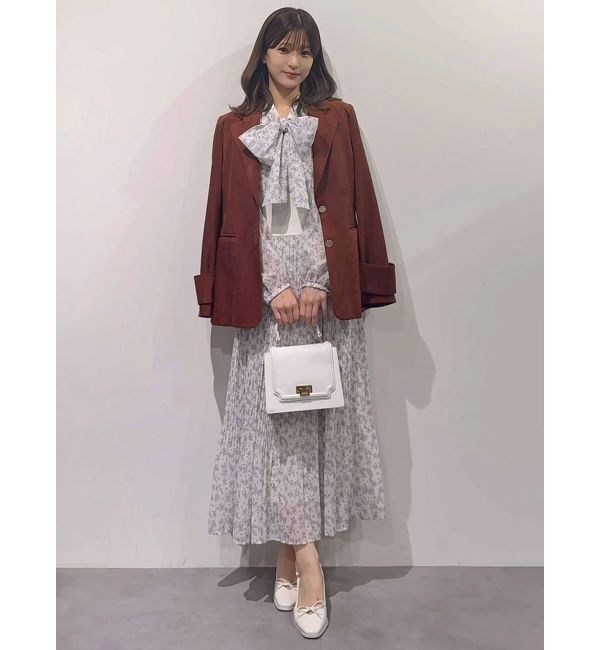 MERCURYDUO「ウエストリブプリーツワンピース」|ワンピース|