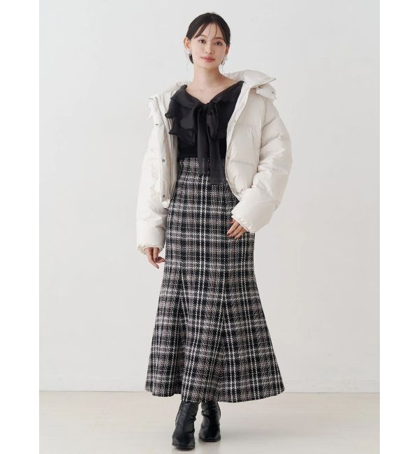 MERCURYDUO「オリジナルロービングチェックマーメイドスカート」|スカート|