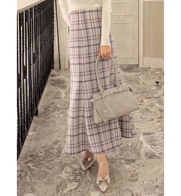 MERCURYDUO「オリジナルロービングチェックマーメイドスカート」|スカート|