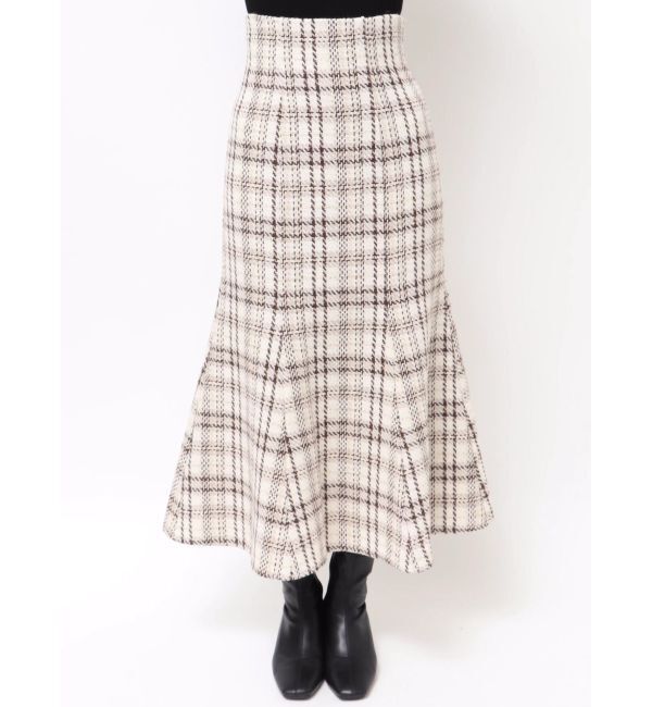 MERCURYDUO「オリジナルロービングチェックマーメイドスカート」|スカート|