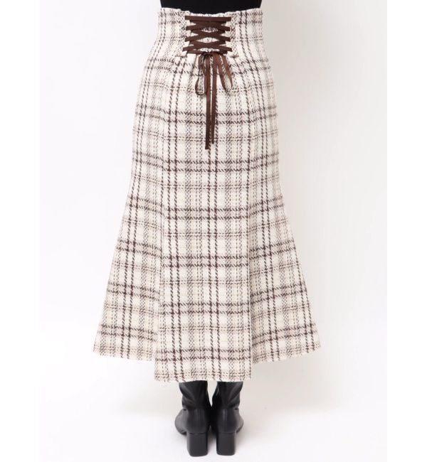 MERCURYDUO「オリジナルロービングチェックマーメイドスカート」|スカート|