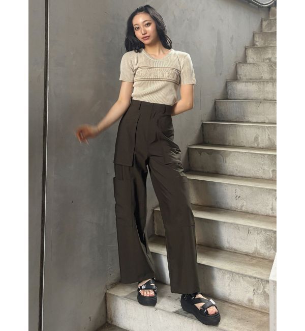 MURUA「ZIPカーゴパンツ」|カーゴ|