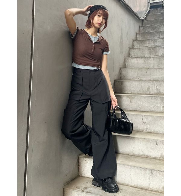 MURUA「ZIPカーゴパンツ」|カーゴ|