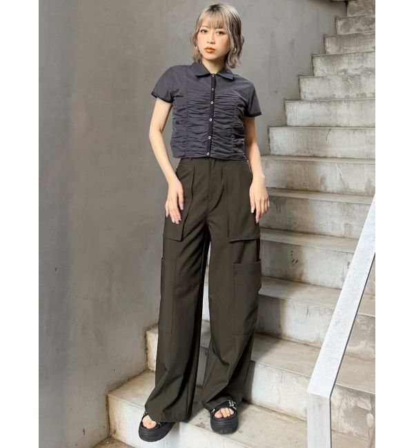 MURUA「ZIPカーゴパンツ」|カーゴ|