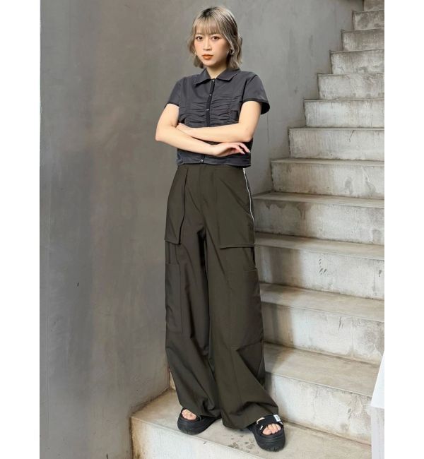 MURUA「ZIPカーゴパンツ」|カーゴ|
