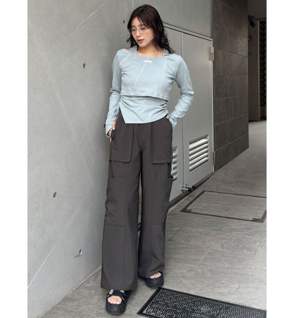 MURUA「ZIPカーゴパンツ」|カーゴ|