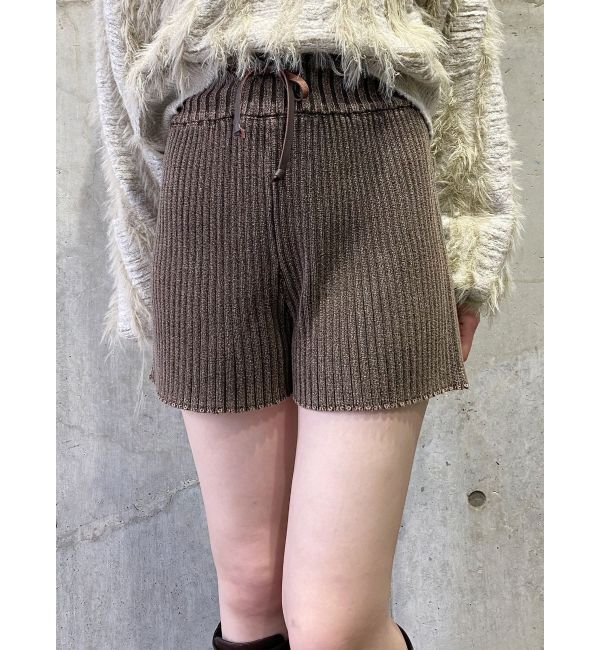 MURUA「リブニットパンツ」|その他|ブラウン